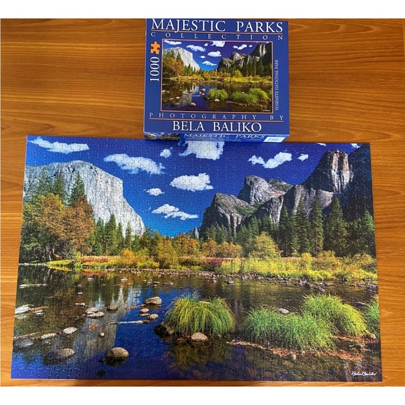 🆕 MAJESTIC PARKS Jigsaw Puzzle Yosemite National Park Bela Baliko 1000 Piece NIB - Picture 2 of 8